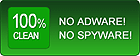 100% Clean -- No Adware, No Spyware!